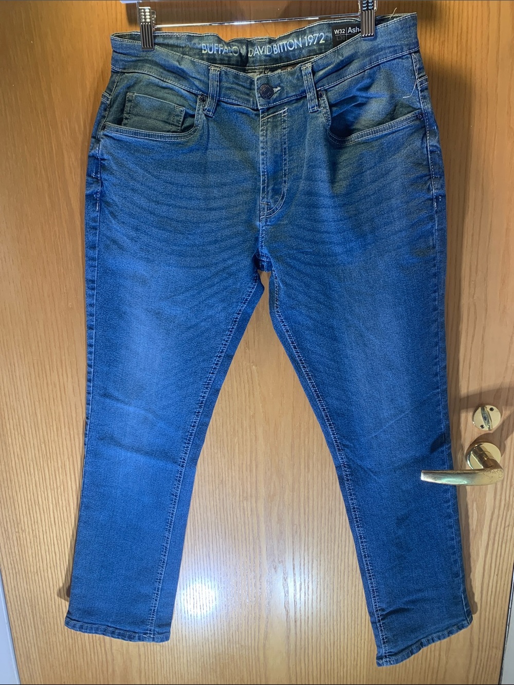 New! Buffalo David Bitton Men's Dark Blue Slim Stretch Jean - 32 x 30